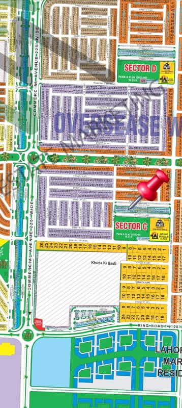 4 MARLA COMMERCIAL PLOT IS AVAILABLE FOR SALE IN LAHORE SMART CITY OVERSEAS BLOCK 1