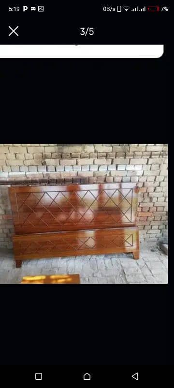 simple and decent king size double bed WhatsApp 0312 0791309 1