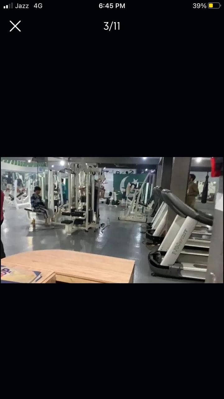 GYM FOR SALE 6 LAK INCOME MONTHLY 300 CUSTOMER 2K FEE EACH PESHAWAR 6