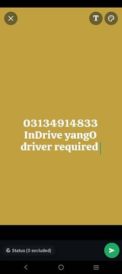 indrive driver required