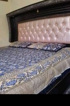 fancy double bed with foam for sale