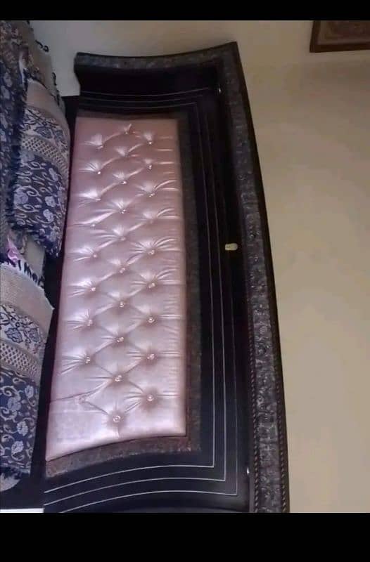 fancy double bed with foam for sale 1