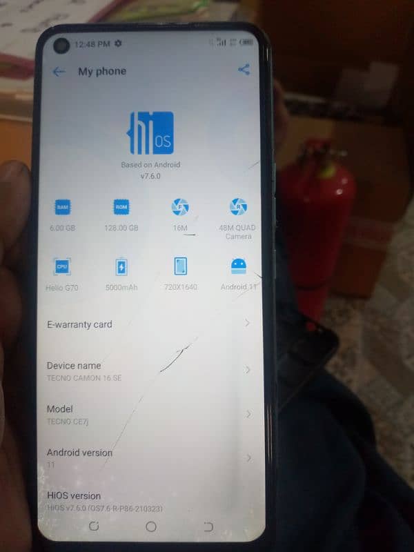 Tecno camon 16se 6+128 2