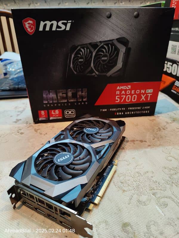 AMD MSI 5700XT 8 GB Graphic card with box quantity available 5