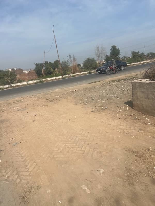 10 marla commercial plot on main canal road sargodha 2