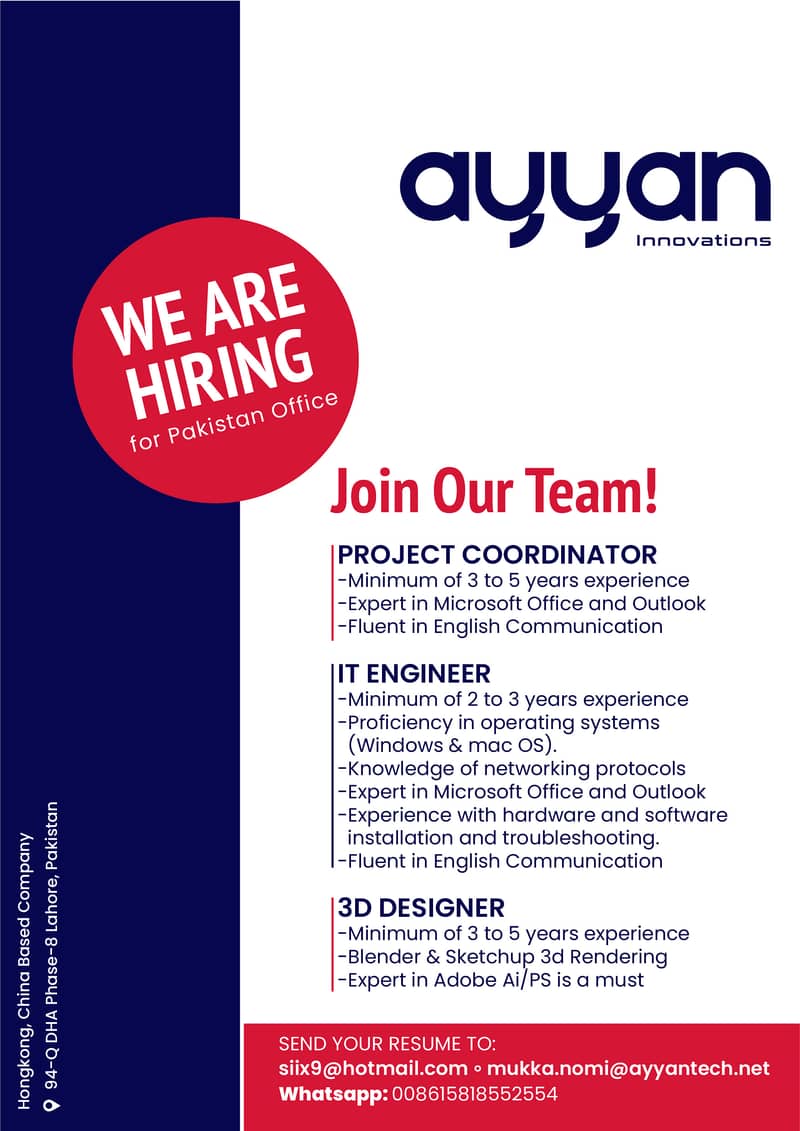 IT Engineer / Project Coordinator 0