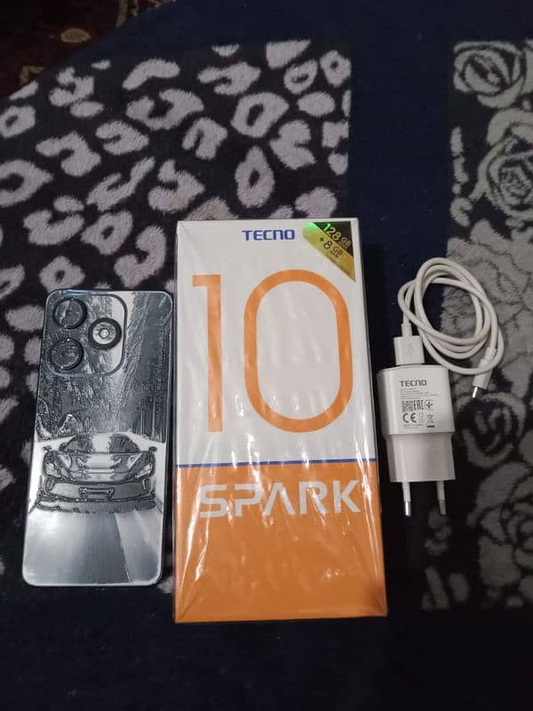 Tecno Spark 10 new like 10/10 condition 3