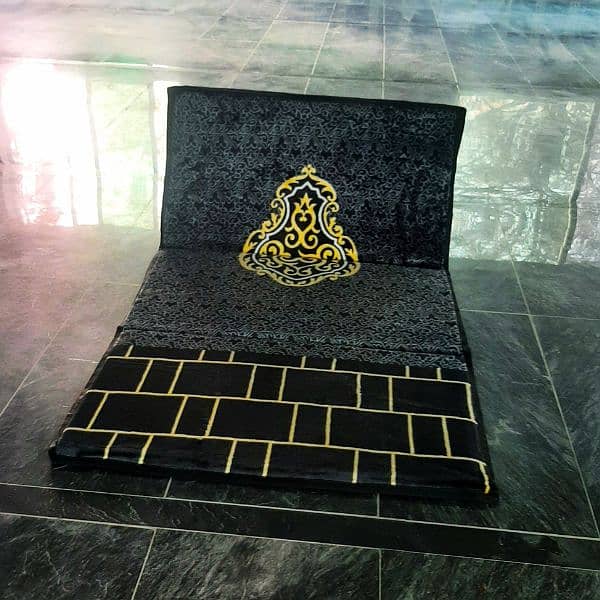 Prayer Rug Mat Back Support Islamic Gift 3