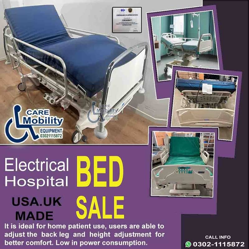 Imported ICU bed | Hospital bed |Surgical Bed | Electric paitent  bed 6