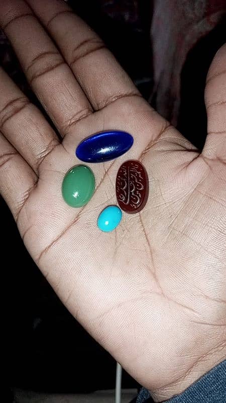 stones for sale  1. Irani Faroza.  2. Yamani Haqiq.    3. Simple Haqiq 1