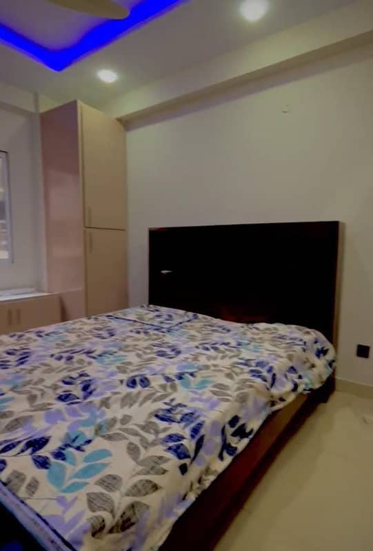 One bed luxury furnished apartment available for rent in gulberg greens islamabad. 0