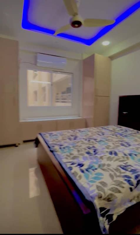 One bed luxury furnished apartment available for rent in gulberg greens islamabad. 2