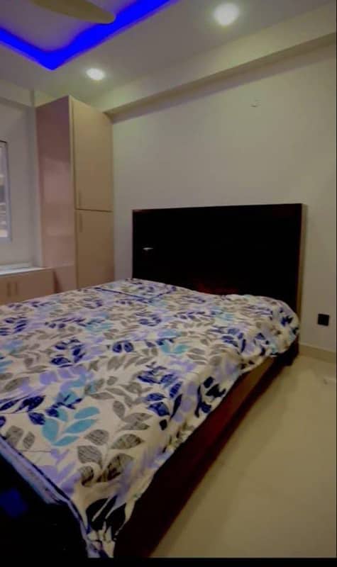 One bed luxury furnished apartment available for rent in gulberg greens islamabad. 5