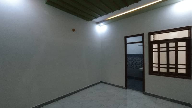 Independent Double Storey Brand new 120 yds stunning bungalow available for rent. Ground floor: 2 bedrooms, drawing room, lounge, American kitchen, tiled flooring. 9