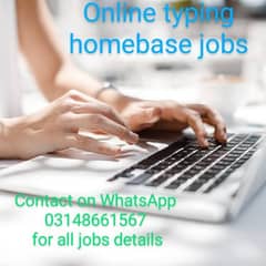 Karachi workers males females need for online typing homebase job