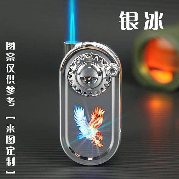 Refillable Fancy Spinner Light Lighter 1