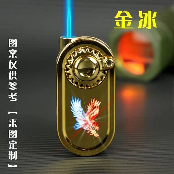 Refillable Fancy Spinner Light Lighter 2