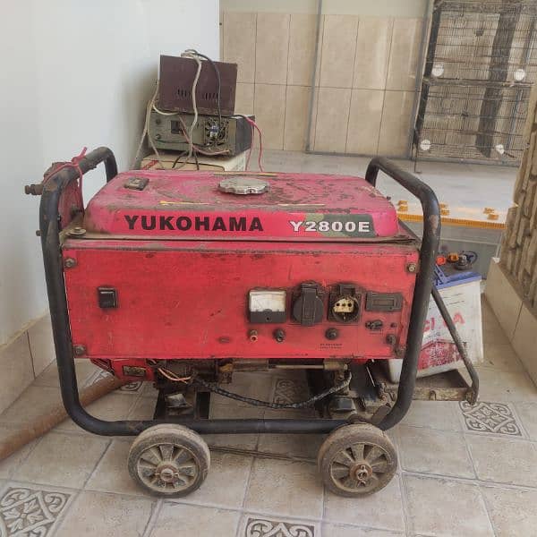 Original Yukohama Y2800E Korean 3.2Kva Generator Gas& Petrol 0