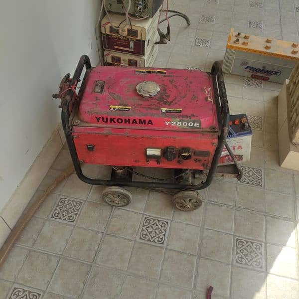 Original Yukohama Y2800E Korean 3.2Kva Generator Gas& Petrol 1