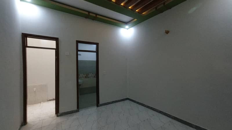 Independent Brand new 120 yds double storey bungalow available for rent. Ground floor: 2 bedrooms, drawing room, lounge, American kitchen, tiled flooring. 1st floor: 2 bedrooms, drawing room, lounge, American kitchen, tiled flooring, open ceiling. 6