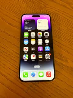 Apple iPhone 14 Pro Max Purple 256 GB 10/10