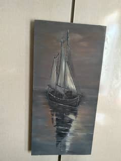 Sailing boat painting