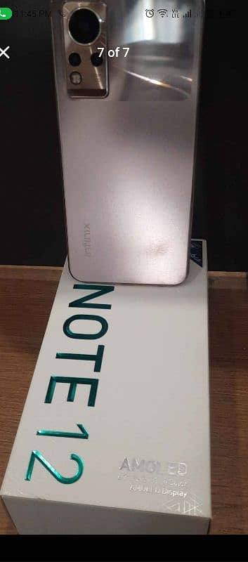 infinix note 12 6 plus 6 Ram 128 GB memory full box all ok mobile hai 6