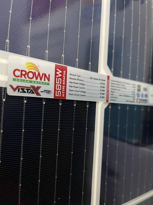 Crown solar 585 watt intidust (Dust prop) solar 2