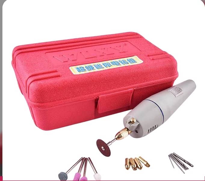 Mini Electric Drill Grinder Machine Kit with Adaptor 2