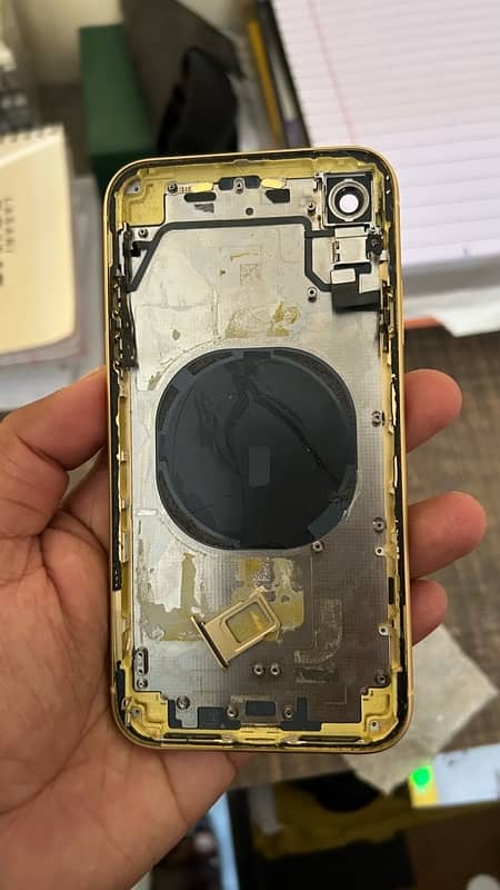 iphone xr back / new back yellow colour iphone xr body 3