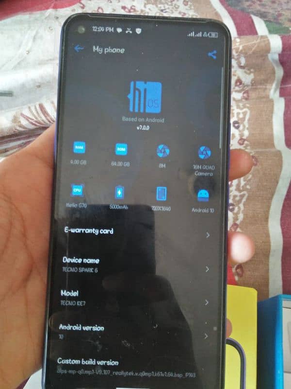 TECNO SPARK 6 10/9 CONDITION 8