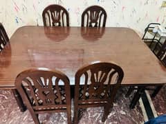 Family Dining Table Wooden (TALI) Fully polished Furniture