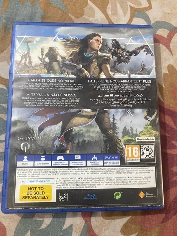 Horizon zero dawn ps4 game 1