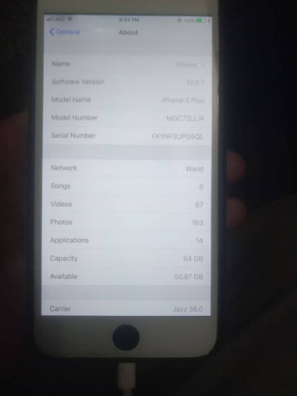 iphone 6 plus 64gb battery health 79 PTA Approved with box 2