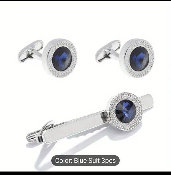 New cufflinks and tie pin available 12