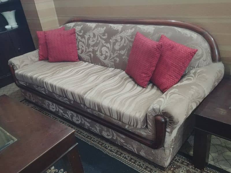 Shesham wood sofa set 5 seater for sale 0