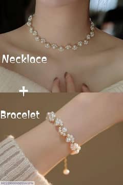 Beautiful necklace and bracelet set