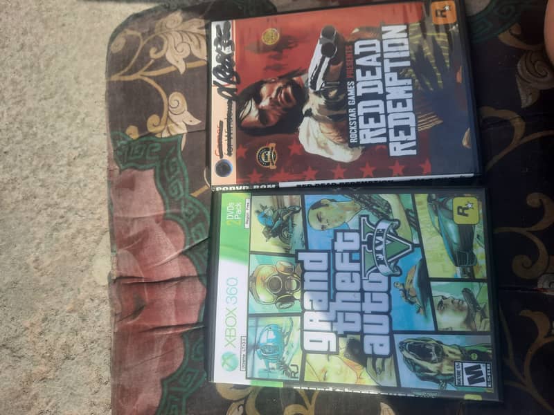 Gta v + rdr xbox 360 games 0