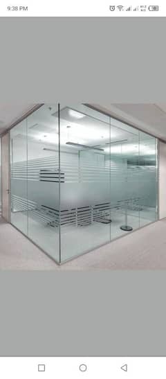 Glass office cabins/ Aluminum office partition/ Office doors