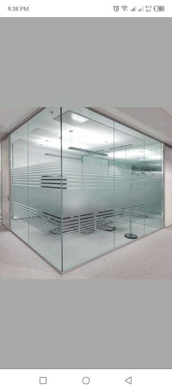 Glass office cabins/ Aluminum office partition/ Office doors 0