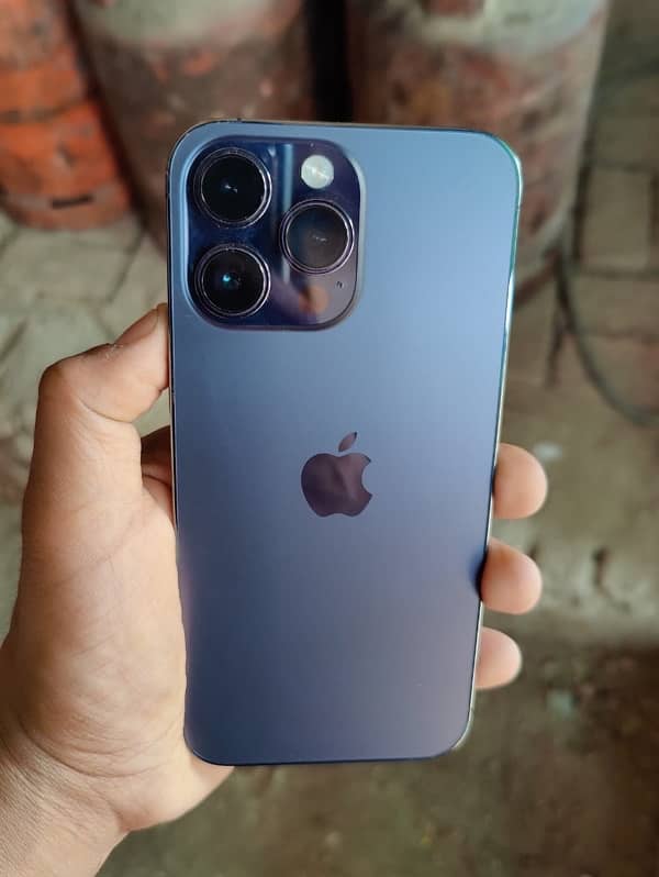 Iphone 14 pro max purple 128 gb pta approved both 0