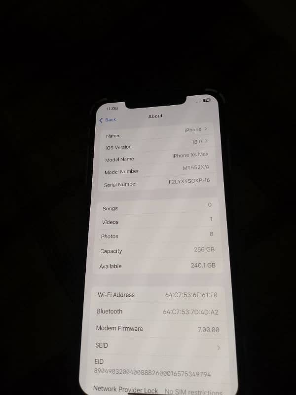 iphone xs max 256Gb 3