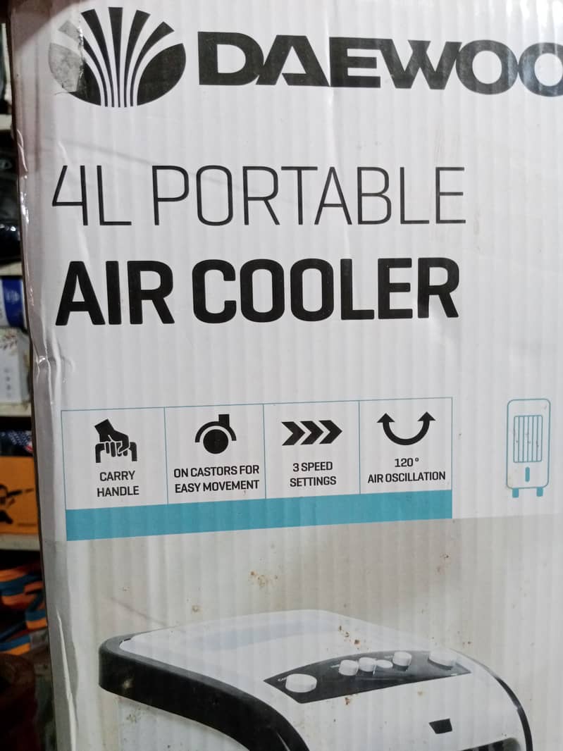 Original Daewoo brand 4L portable Air Cooler  Instant cool Air 2