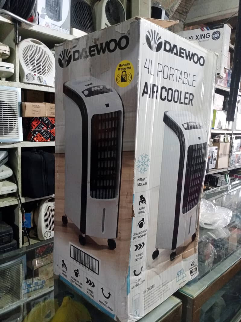 Original Daewoo brand 4L portable Air Cooler  Instant cool Air 4