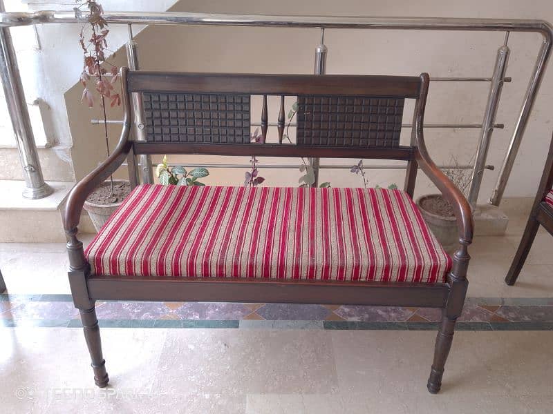 wooden four seater with table 1