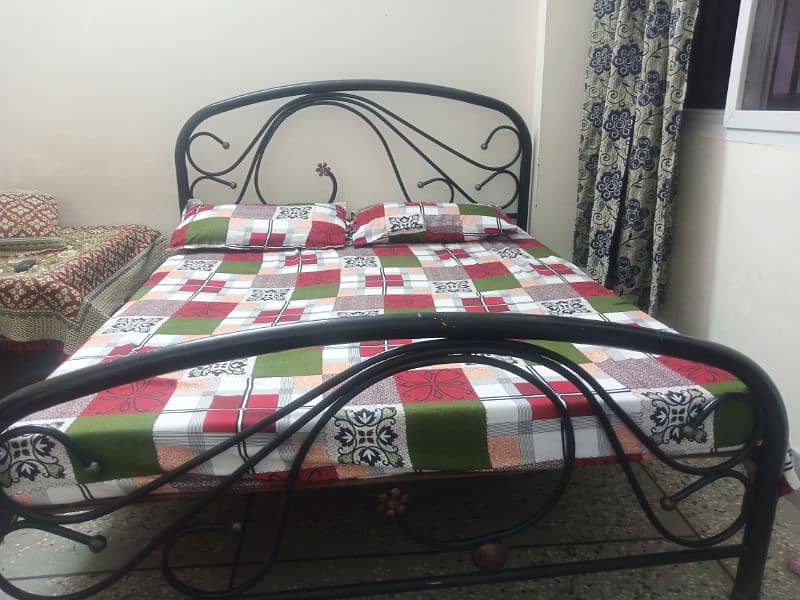 double bed with mattress 0