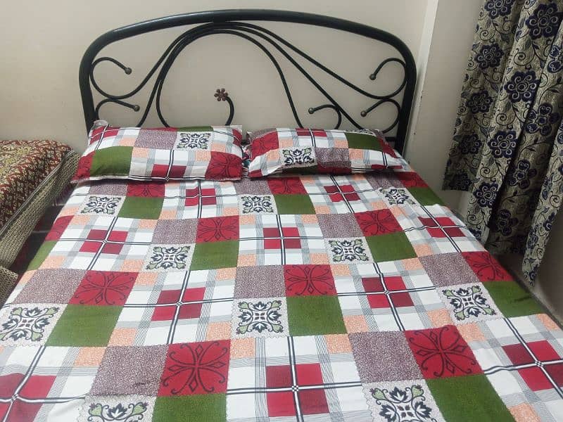 double bed with mattress 1