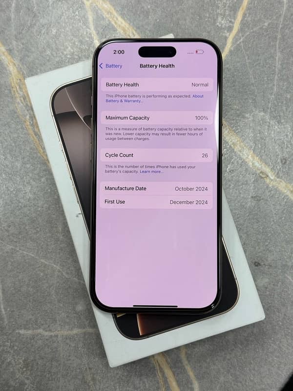 iphone 16 pro 256gb non PTA 7