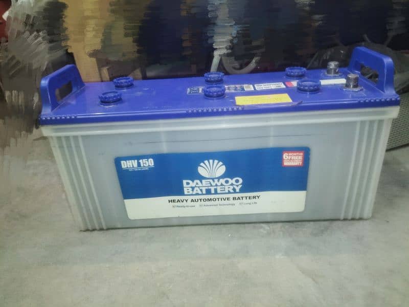 Daewoo battery DHV 150 good condition low backup 0