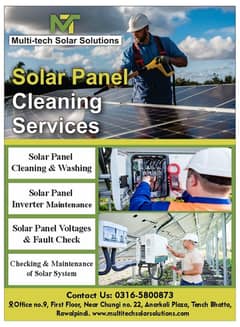 Best Solar Panels Cleaning Services in Rawalpindi & Islamabad